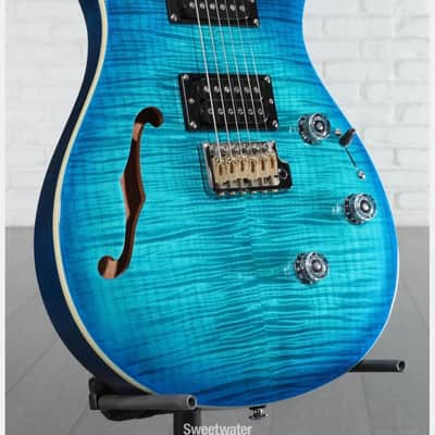 PRS SE Custom 24 Semi-Hollow Piezo 2025 - Lake Blue image 5
