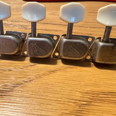Fender Schaller Six In Line Tuners Plastic Buttons 1960s image 7