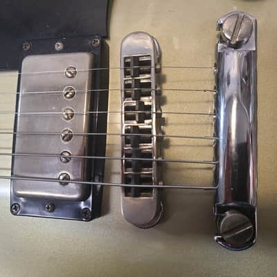 Gibson Les Paul Silver streak 1982 - greenish silver image 8
