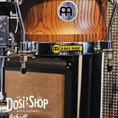 Meinl WB500ZFA-M Free Ride Series Woodcraft Bongos - Zebra Finished Ash image 2