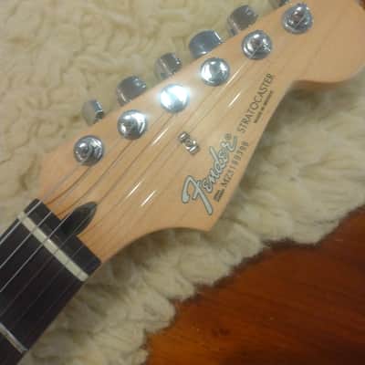 Fender 2005 MIM Stratocaster Standard 60th Anniversary HSS Black w/Padded Gig Bag image 12