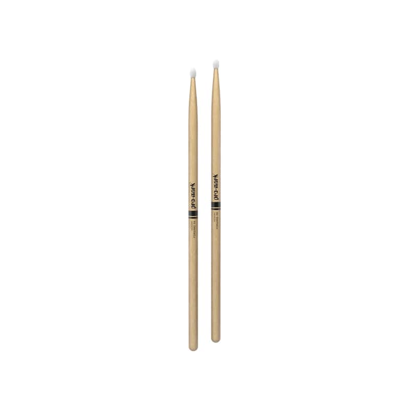 ProMark Classic Forward 5A Hickory Drumsticks – Oval Nylon Tip image 1
