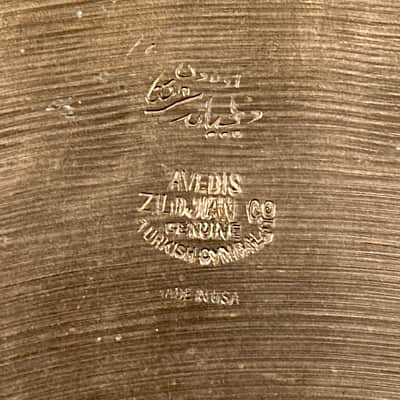17" Zildjian A 1920s-1940s 1st/2nd/Pre-Trans Stamp Ride Cymbal 1988g *Video Demo* image 4