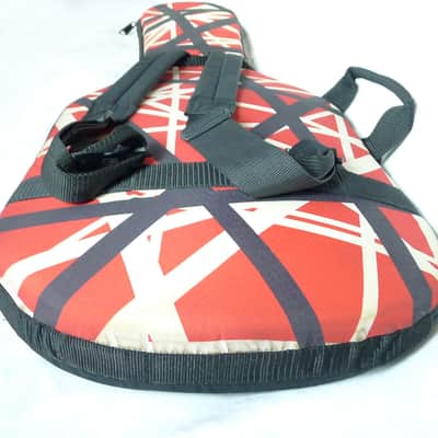 Rare Peavey EVH Wolfgang Red with Black and White Stripes Guitar Gig Bag image 19