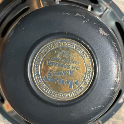 1952 Jensen P12Q 12" 40 Watt 8 Ohm Speaker W/Blue & Gold label Bell Cover image 5