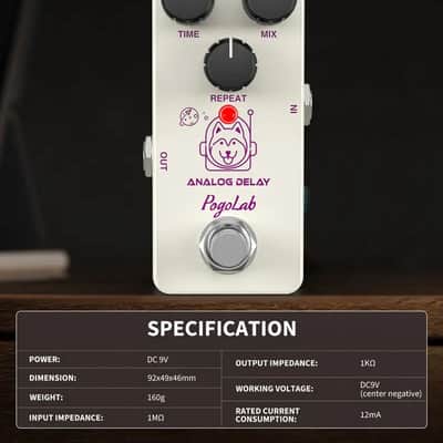 Pogolab Analog Delay Pedal With True Bypass image 2