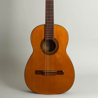 Vicente Tatay  Classical Guitar (late 1930s), period brown alligator chipboard case. image 1