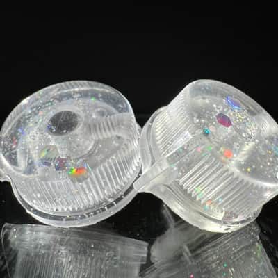 Knobably Large Pointer Knobs - Diamond Dust (set of 2) image 3