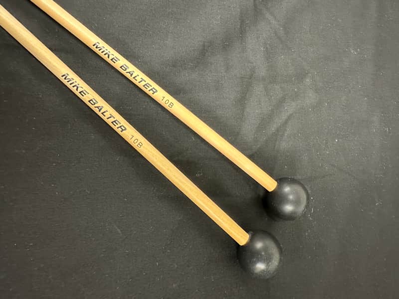Mike Balter 10B Xtra Hard Mallets, 1" Phenolic on Birch Handles - NEW #2 image 1