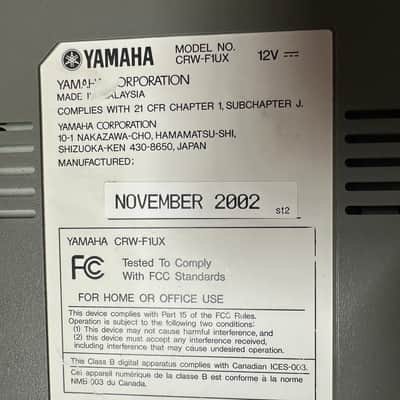 Yamaha CRW-F1UX - USB2 CD-RW 44x24x44x - CD Tattoo - FREE SHIPPING image 6