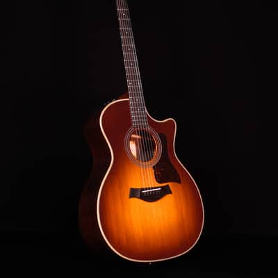 Taylor 414ce Studio Acoustic Electric Guitar, Honey Sunburst Collection image 8
