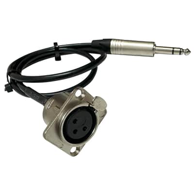 Premium XLR Pass Through Cable, No Solder, for Stage Box, Patch Panel, Floor Box - No Solder for Pro Audio Installations (XLR Female to 1/4" TRS) image 3