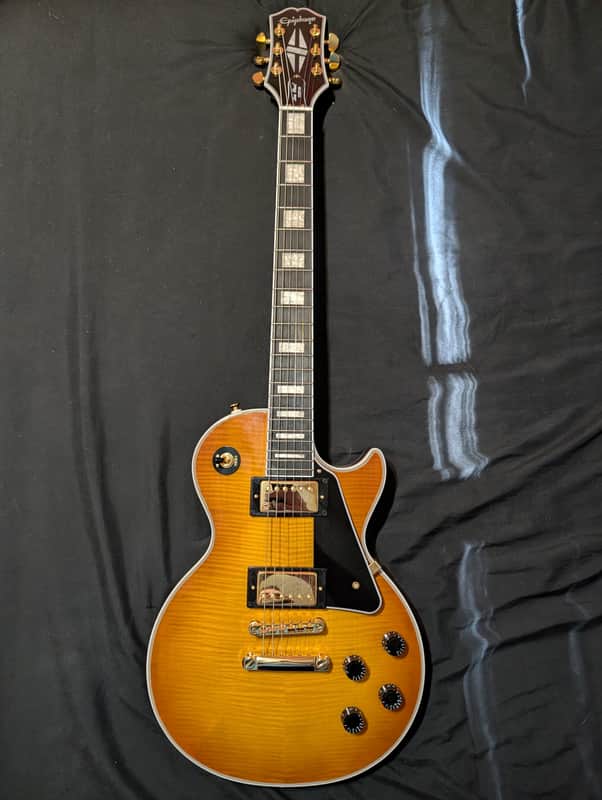 Epiphone Les Paul Custom Figured - Ice Tea Burst image 1