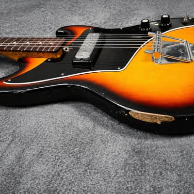 Vintage 1960s Teisco Del Rey MIJ Offset – Single Pickup, Original, Clean Player image 7