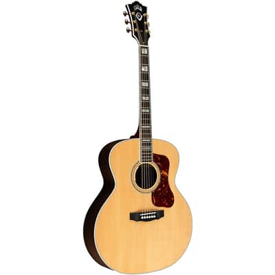 Guild F-55E Jumbo Acoustic-Electric Guitar Regular Natural image 3