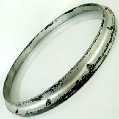 Ludwig 14"Coliseum Twin-Channel Die-Cast Rim/Hoop 12Lug Snare Drum Batter Alum80 image 7