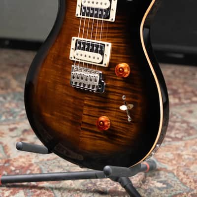 PRS SE Custom 24 Electric Guitar - Black Gold with Gig Bag - Used image 5