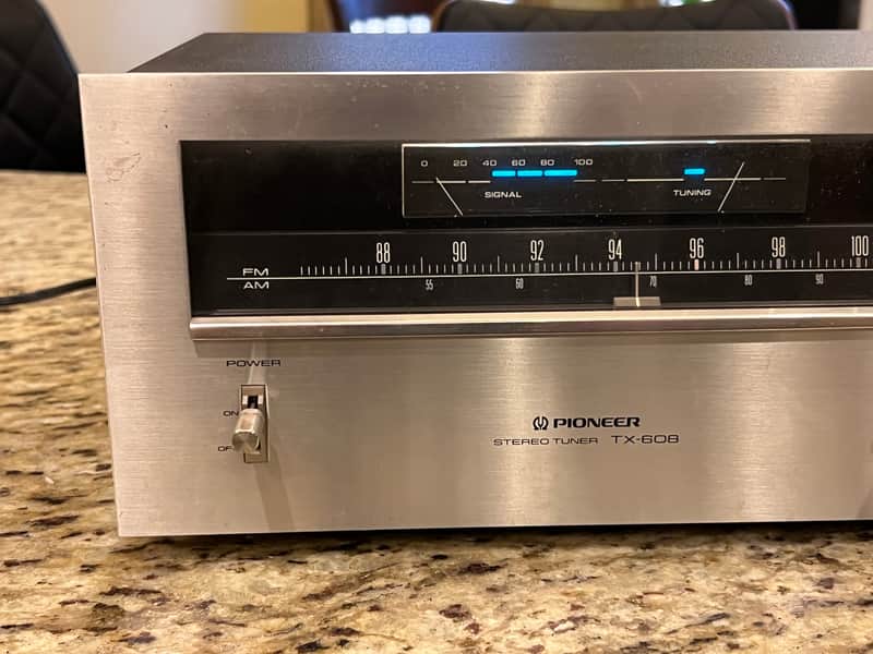 Pioneer TX-608 Tuner (Vintage)1979-1981 - Silver Beautiful | Reverb