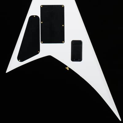 Jackson MJ Series Rhoads RR24MG Ebony Fingerboard White with Black Pinstripes (159) image 4