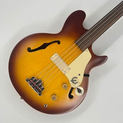 Epiphone Jack Casady Bass Fretless - Aged Royal Tan image 2