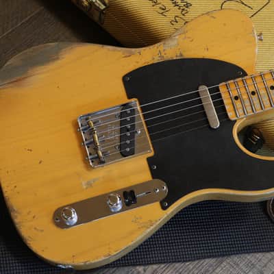 2019 Fender Custom Shop 53 Telecaster Time Machine 30th Anniversary Electric Guitar Heavy Relic Butterscotch Blonde + COA OHSC image 3