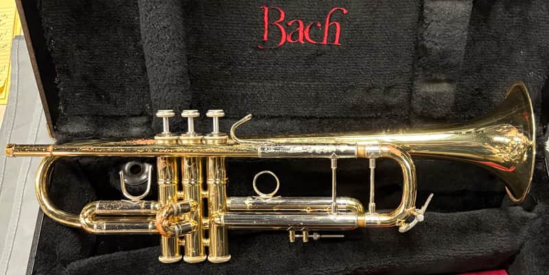 Bach Stradivarius Trumpet Model 37, Brass Finish image 1