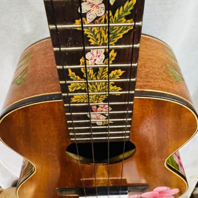 Ukulele Handmade by Blueberry Floral Motif Case & Warranty image 13