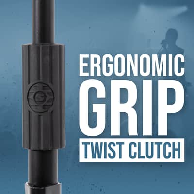 B-Stock Shure by Gator Tripod Mic Stand with Telescoping Boom and Standard Twist Clutch; (SH-TRIPODSTANDTBM) image 3