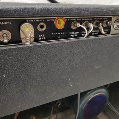 Fender Pro Reverb 2-Channel 40-Watt 2x12" Guitar Combo Amp 1971 - Silverface (C013-A34) image 18