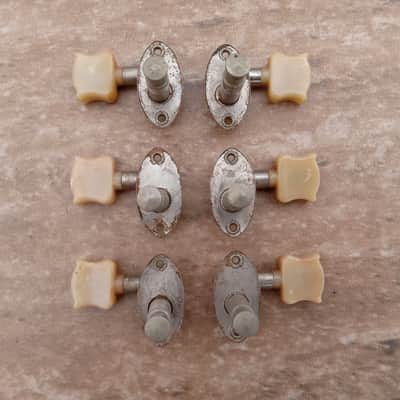 Set of Vintage 1940's Epiphone Kolb Guitar Tuners w/ Ferrules, Screws! image 5