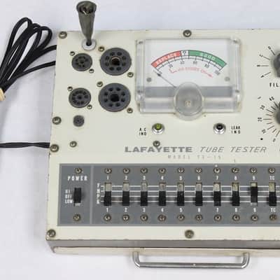 AFAYETTE 真空管試験機 TE-50 TE-15系 日本製 A5 Vintage Lafayette TE-15 Tube Tester, Japan, 100% Working Condition