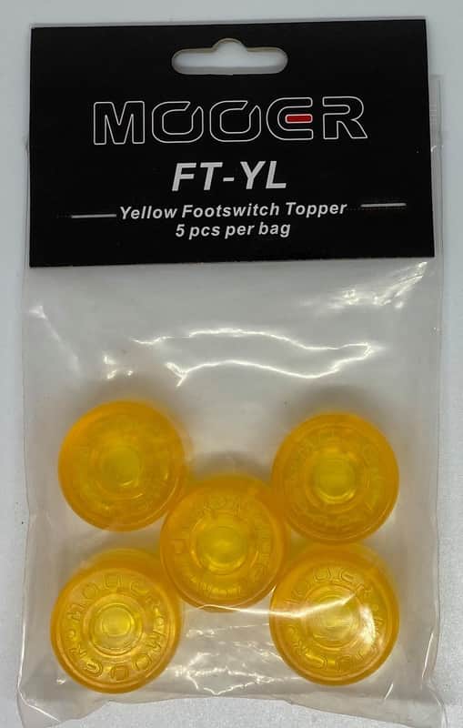NEW MOOER CANDY FOOTSWITCH TOPPER - YELLOW image 1