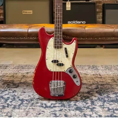 Fender Mustang Bass 1966 4 String Electric Bass Vintage Original 1966 image 6