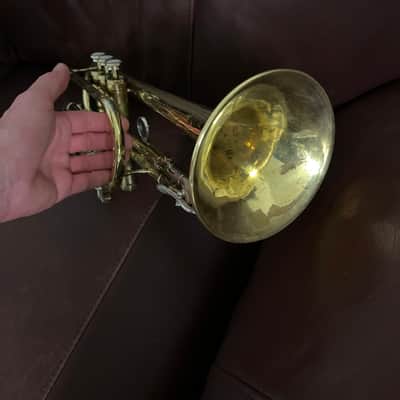 Buescher Custom Built Aristocrat (1955)(Model 264) Bb cornet SN 348477 (rare) image 15