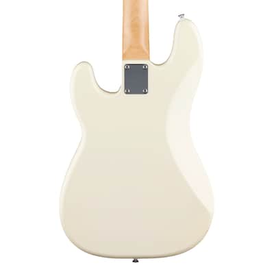 Used Fender Standard Precision Bass Guitar - Olympic White w/Maple FB image 7