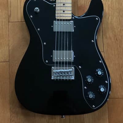 Squier Telecaster Custom HH Black with upgrades image 1