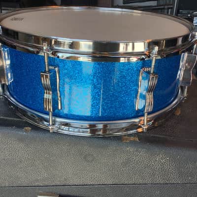 Ludwig Super Classic Keystone - S/N 1965 -5.5 x14 - Blue Sparkle - #596 image 5
