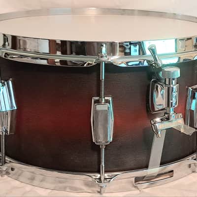 MP SPECIAL CUSTOM MAPLE SNARE DRUM Fresh - Crimson Ebony Satin image 5