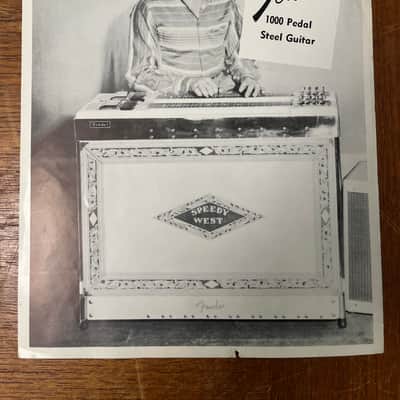 1950’s Fender Speedy West 1000 Pedal Steel Advertising Promo Photo image 1