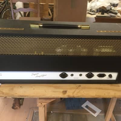Vogel Instrument Co. JTM45/100 Super 100 Amplifier Hendrix #7026 Clone 2021 Black/Gold image 2