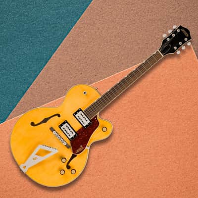 Gretsch G2420 Streamliner Hollow Body Single-Cut 6-String Right-Handed Electric Guitar with Maple Body and Laurel Fingerboard (Village Amber) image 5