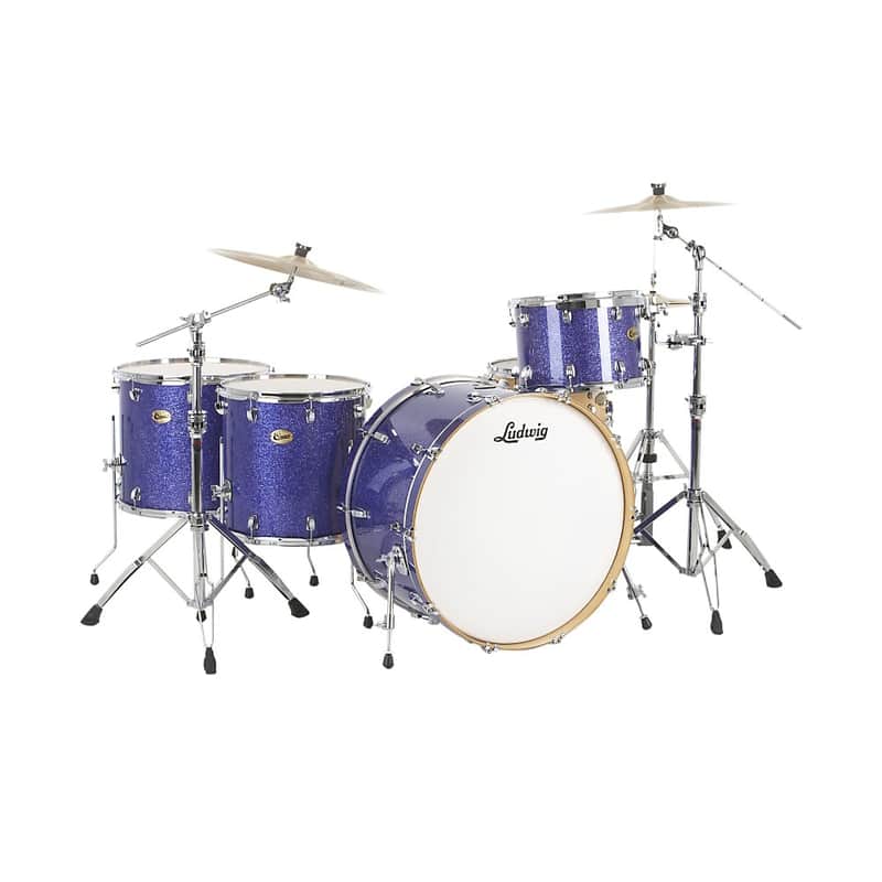 Ludwig Centennial Series Zep 10x14 / 16x16 / 16x18 / 14x26" Drum Set image 4