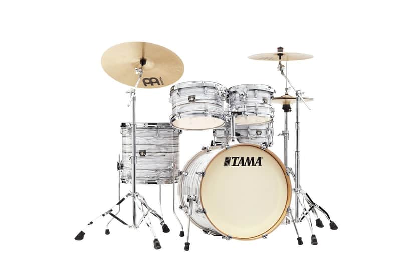 Tama CK50RS-ICA Superstar Classic Shell Kit 5 pcs - Ice Ash Wrap/Chrome HW image 1