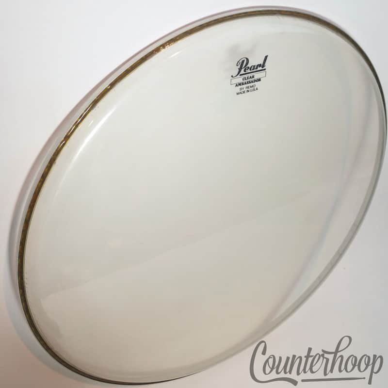 *Pearl 18" Clear Ambassador by Remo Floor Tom Drum Head Batter/Resonant USA* image 1