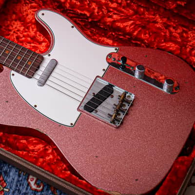 FENDER USA Custom Shop Ltd '61 Reissue Telecaster Relic "Champagne Sparkle + Rosewood" (2022) image 2