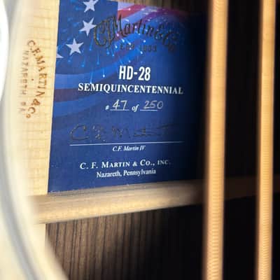 Martin HD-28 Semiquincentennial #47 of 250 250th Anniversary Limited Edition | Mint Condition | Collector Grade image 2