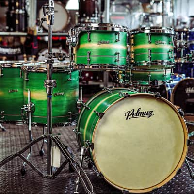 Polmuz Maple Model 1 - 22/10/12/14/16/14SD - Inlayed Artist Green to natural Fade image 7