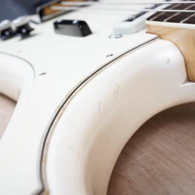 Yamaha SB-2A Flying Samurai Bass MIJ 1968 Peal White Vintage Made in Japan w/ Hard Case image 7