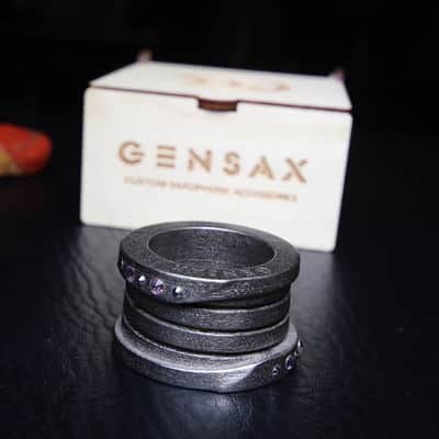 Gen Sax  Integrity - Alto Sax Ring Metal Ligature For Large Hard Rubber Mouthpieces  2020 Nickel Sil image 2