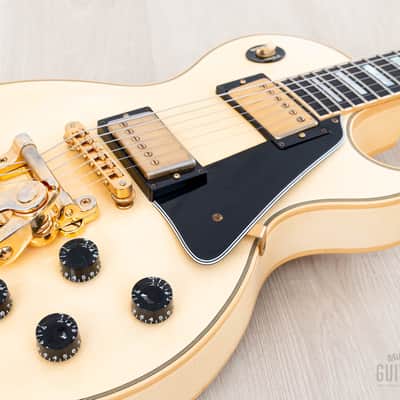 1988 Gibson Les Paul Custom Vintage Guitar Alpine White w/ Bigsby B7, Tim Shaw PAFs & Case image 7